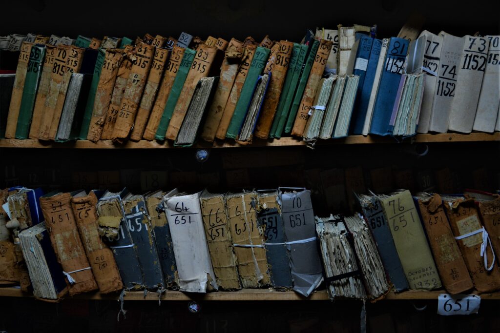 Notarial Volumes on Shelves